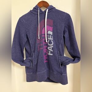 The North Face Purple Hoodie Womens Small